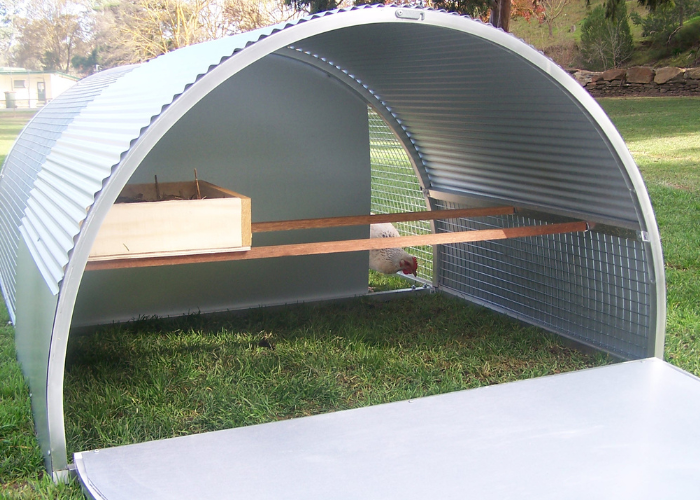 Weather Shields on Chicken Roll chicken coop